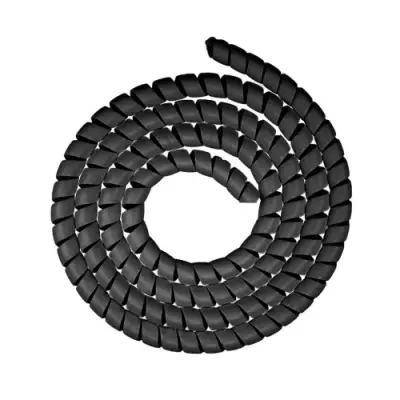 KÁBEL KÖTEGELŐ SPIRÁL (FEKETE, 1M, 1CM, A-081)